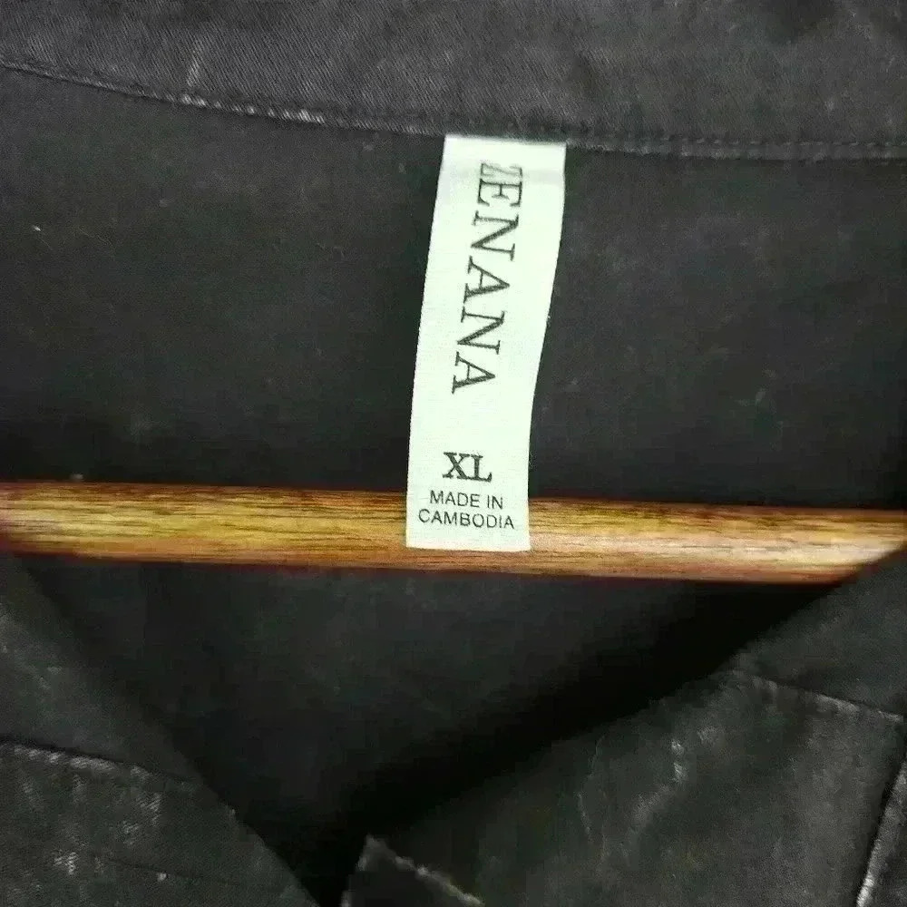 NWOT Zenana Premium Cotton Vintage Washed Shacket - Picture 7 of 7